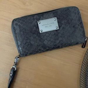 Michael Kors Snakeskin Wristlet